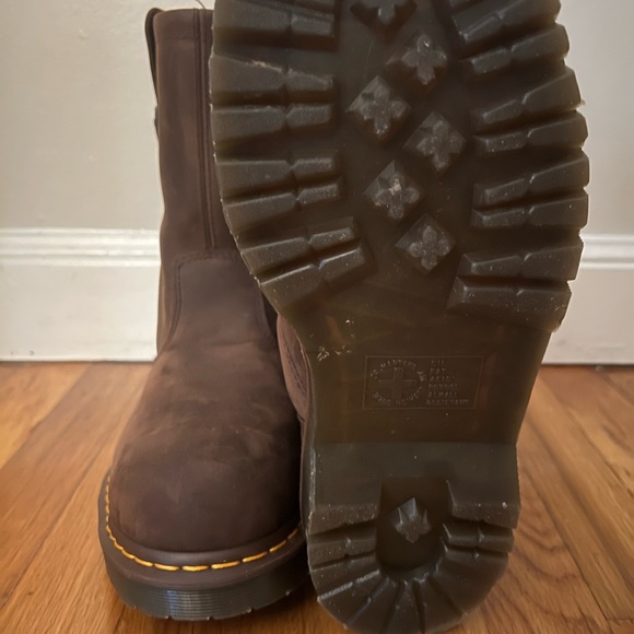 Dr Martens-Brown Suede pull on boots-mens size 10 - Picture 5 of 6